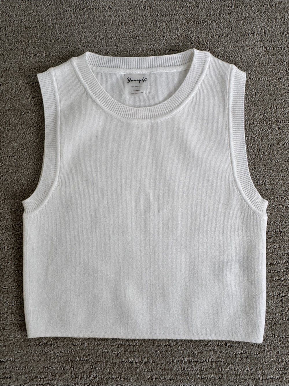 YoungLA White Knit Tank